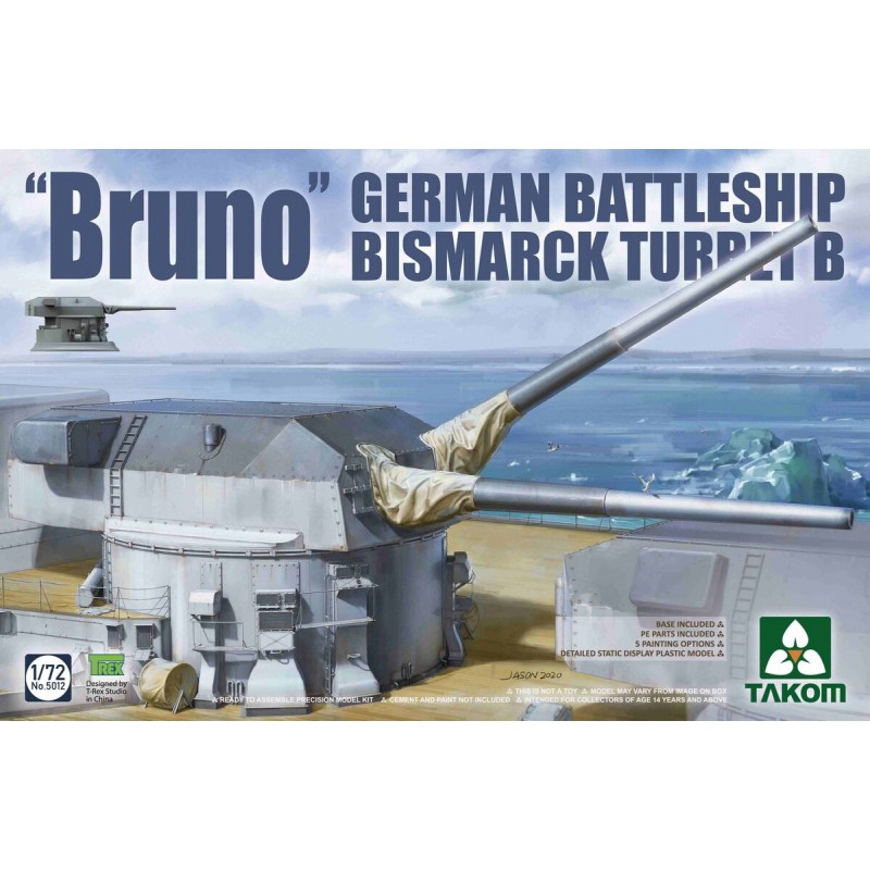 Main turret Bruno Bismarck - Takom 5012