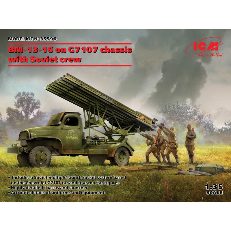 Wyrzutnia BM13 na ciężarówce G7107 - ICM 35596