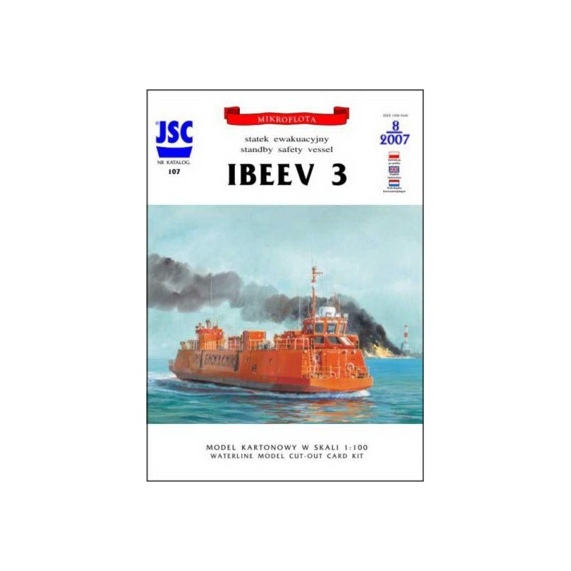 Model kartonowy statku Ibeev 3 - JSC 107