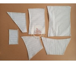 Sails set for model of Golden Hind - Dusek D009