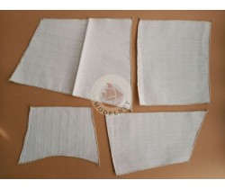 Sails set for model of La Bell Poule - Dusek D003