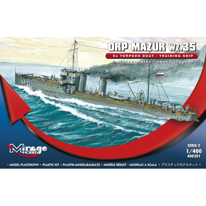Torpedo boat ORP Mazur 1935 - Mirage Hobby 400201