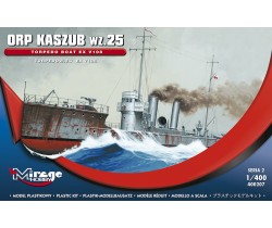 Model of ORP Kaszub made by Mirage Hobby 400207