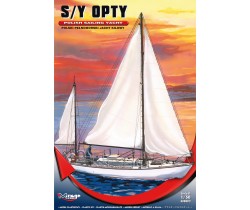 Model of polish sailing yacht Opty made by Mirage Hobby 508002