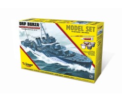 Model of ORP Burza witha paints made by Mirage Hobby 40066
