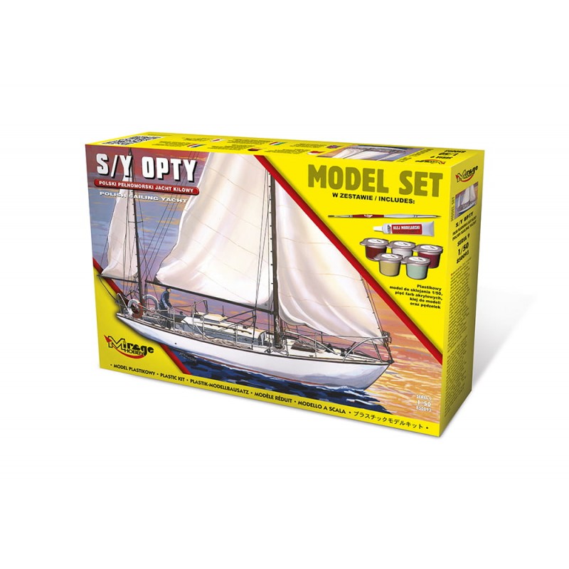 Model jachtu Opty z farbkami firmy Mirage Hobby 850093