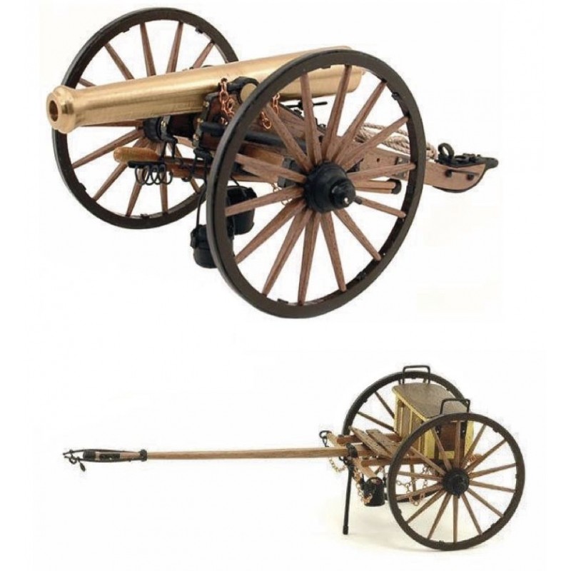 Napoleon Cannon w Limber - Guns of History MS4003CB