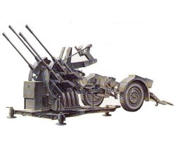 Flakvierling 2cm with trailer - Tamiya 35091