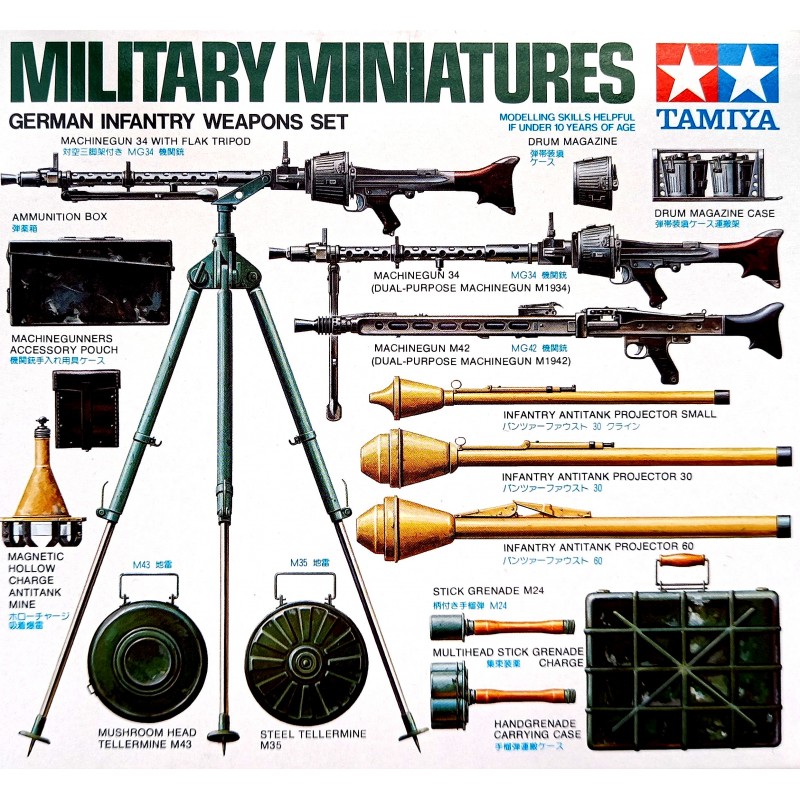 German infantry weapons set in 1/35 - Tamiya 35111