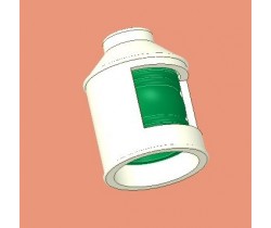 Lampa burtowa 112° 7x5mm zielona