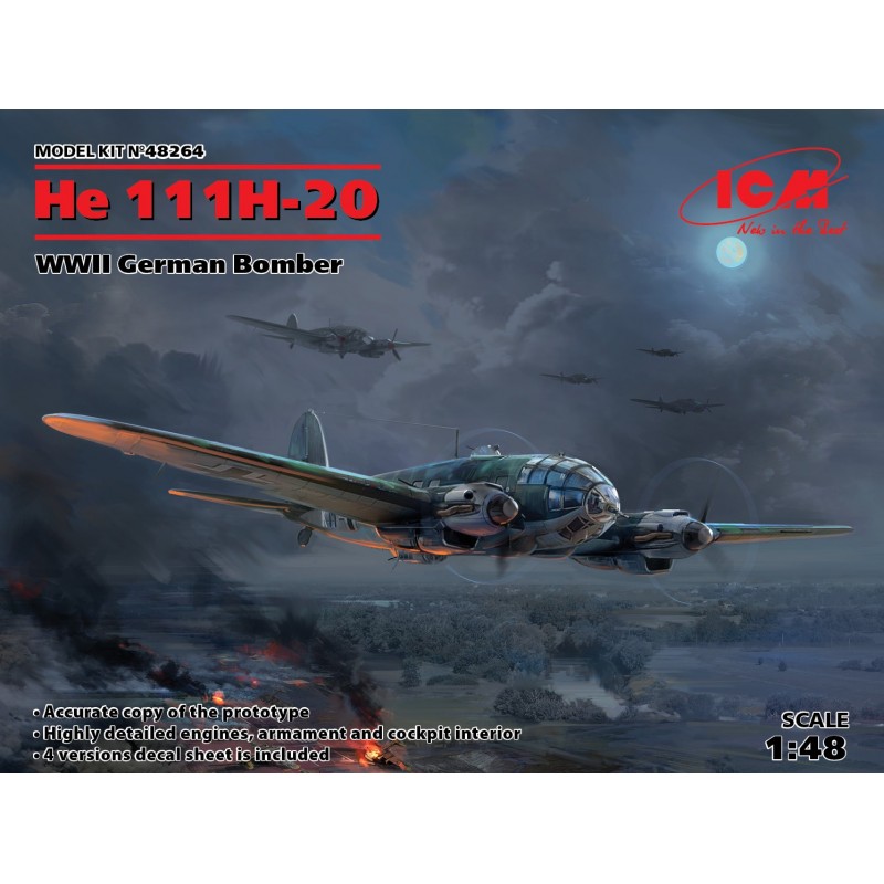 Bomber HE 111 H20 - ICM 48264
