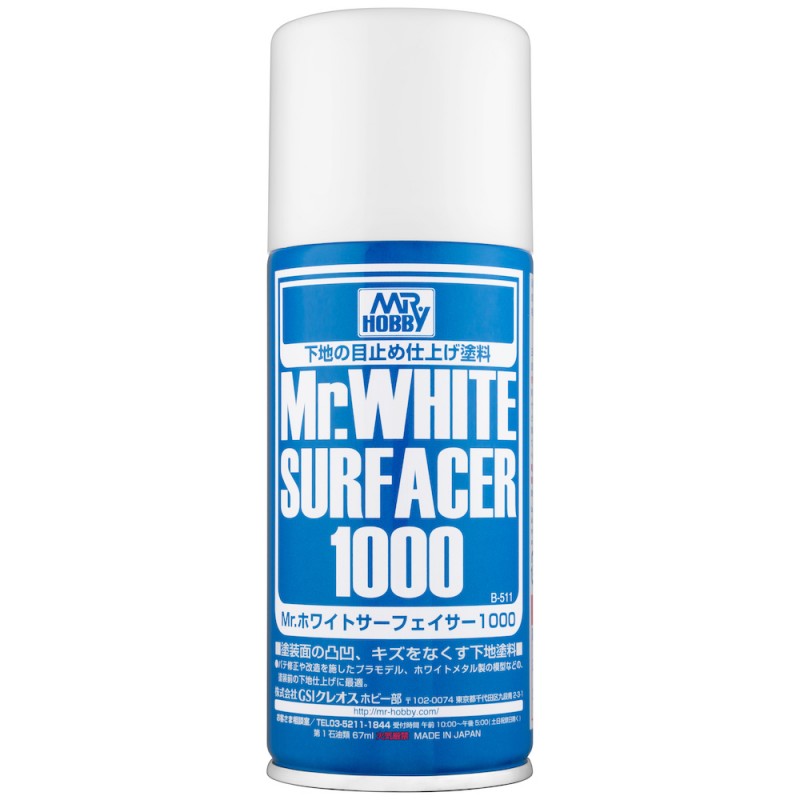 Primer Mr.White Surfacer 1000 - Mr.Hobby B511