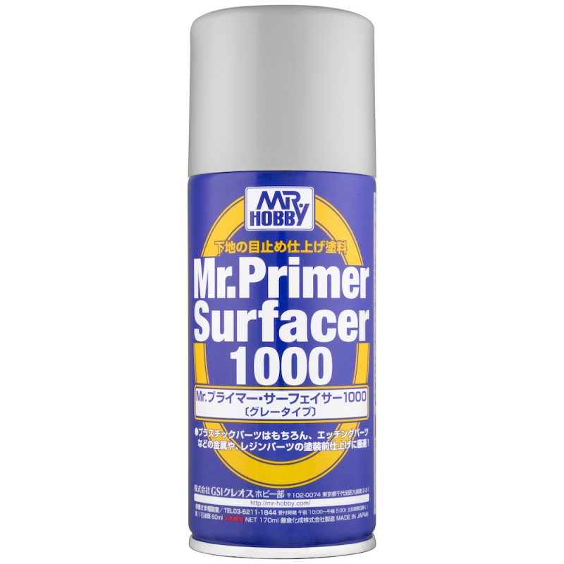 Mr.Primer Surfacer 1000 - Mr.Hobby B524