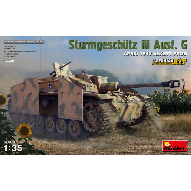 StuG III Ausf.G 1943 (z wnętrzem) - MiniArt 35338