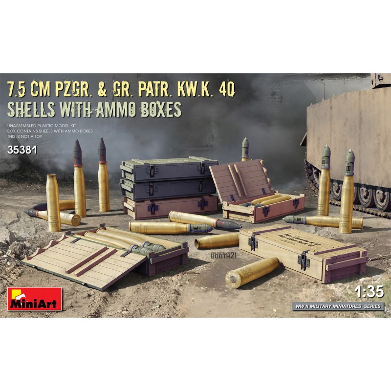 Amunicja 7,5cm KwK 40 - MiniArt 35381
