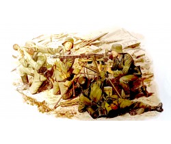 Figurki obsługi MG-42 z MG-Lafette do sklejania firmy Dragon 6064