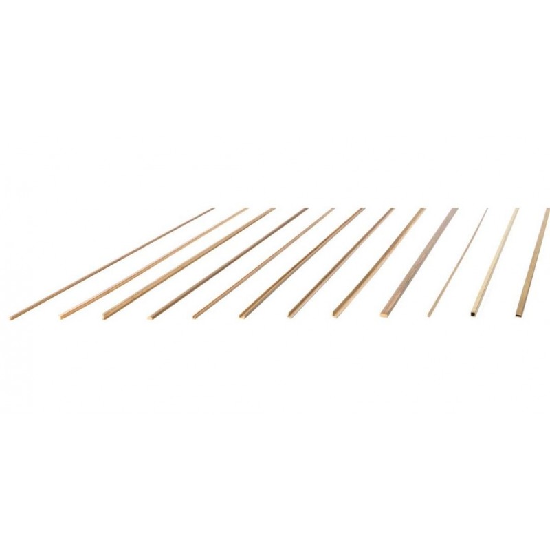 Brass Angle bar 2x2x500mm - Amati 2777/22