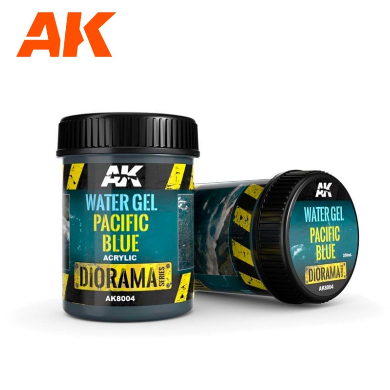 Water Gel Pacyficc Blue - 250ml (Acrylic) - AK Interactive AK8004