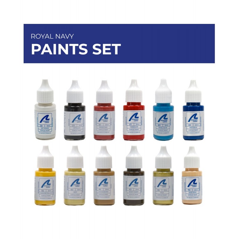 Zestaw 18 farb Royal Navy - Artesania Latina 277PACK11