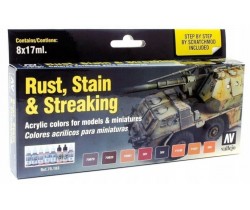 Zestaw farb do malowania rdzy firmy Vallejo 70183 - sklep modelarski