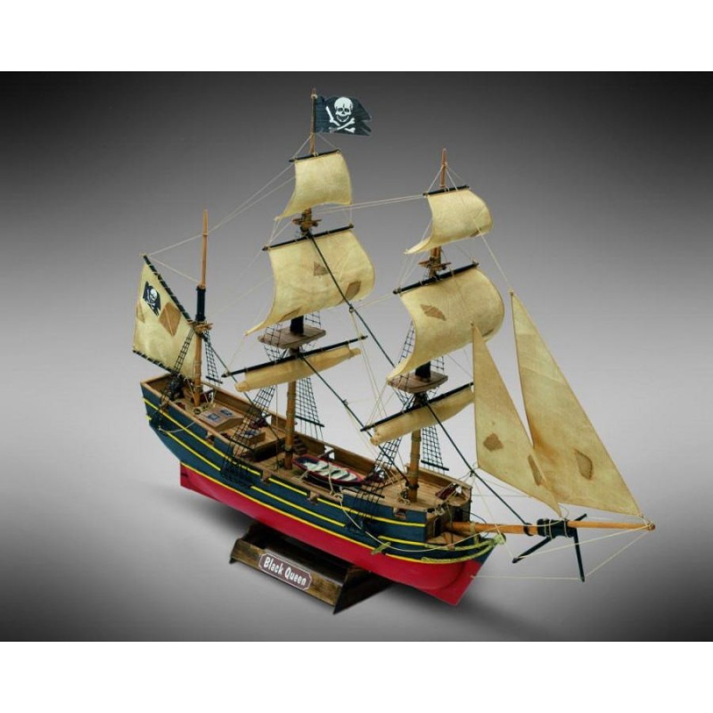 Drewniany model statku pirackiego Black Queen firmy Mamoli MM60