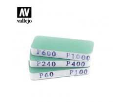 Zestaw 3 elastycznych pilników modelarskich firmy Vallejo T04004