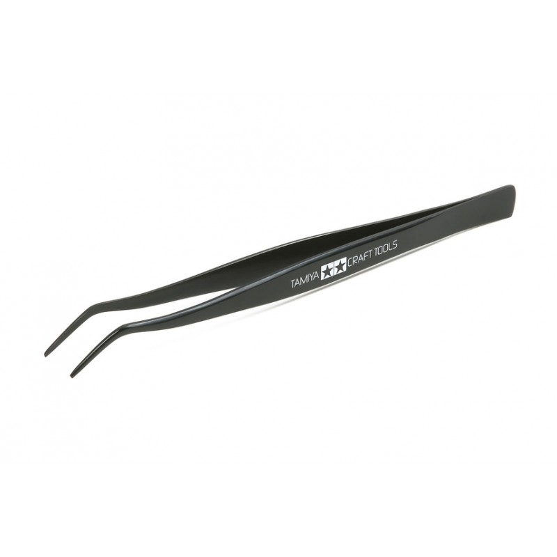 Angled tweezers - Tamiya 74003