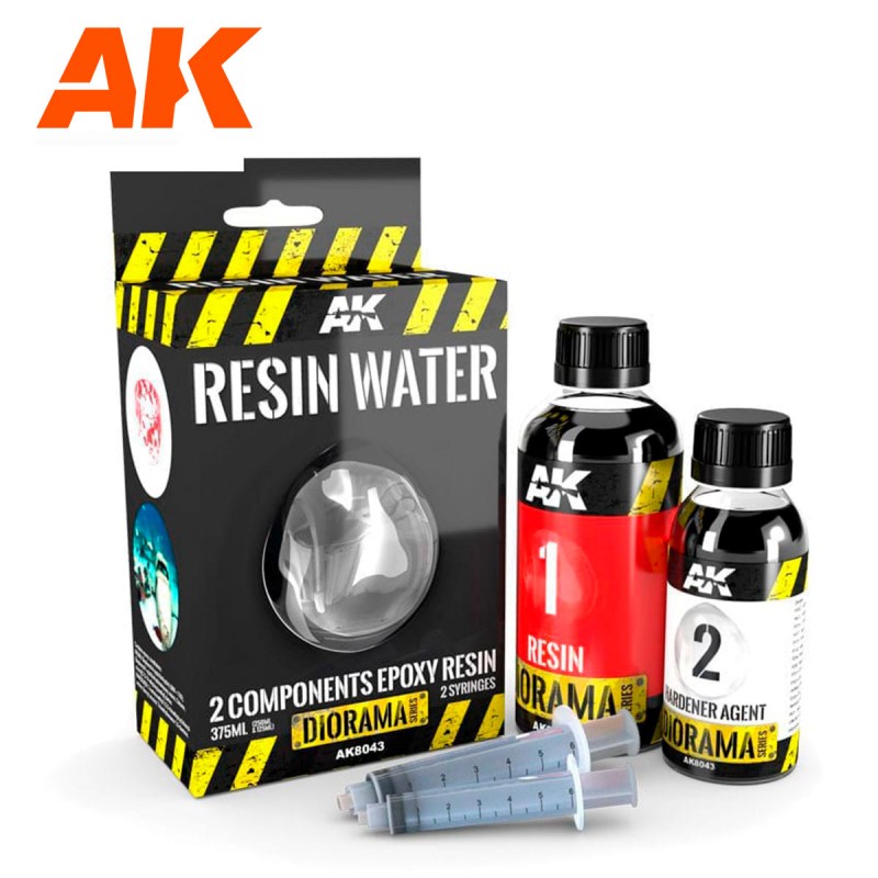 Resin water (2 Components )  - 385ml - AK Interactive AK8043