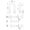 Shackle 7,6mm (type B) - RB Model 077243