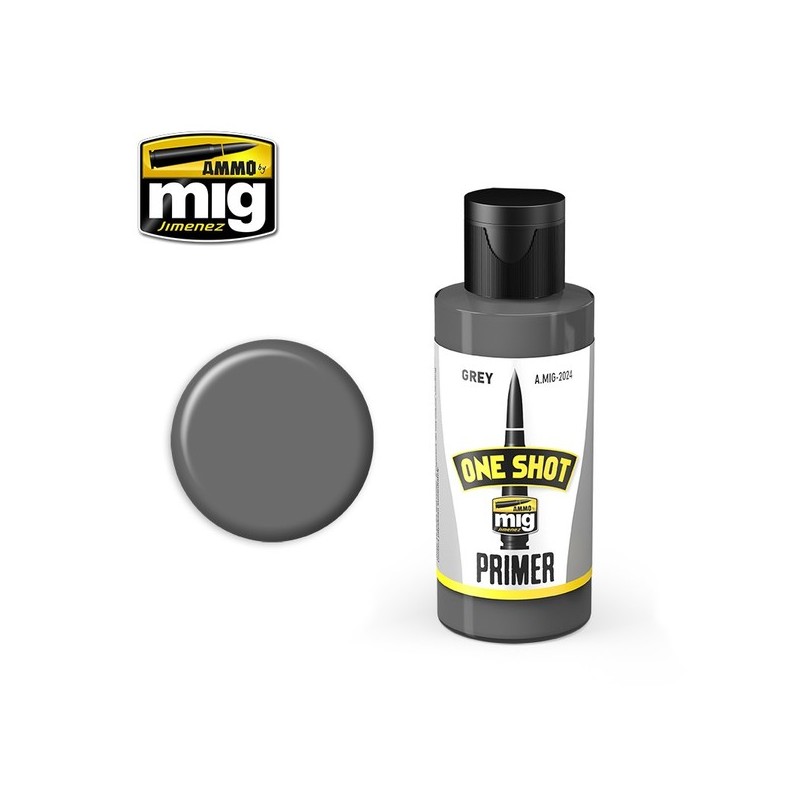 One Shot Primer Grey 60ml - MIG 2024