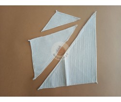 Sails set for model of Nina - Dusek D012