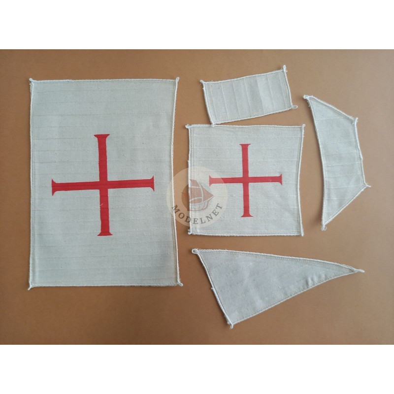 Sails set for model of Santa Maria - Dusek D008