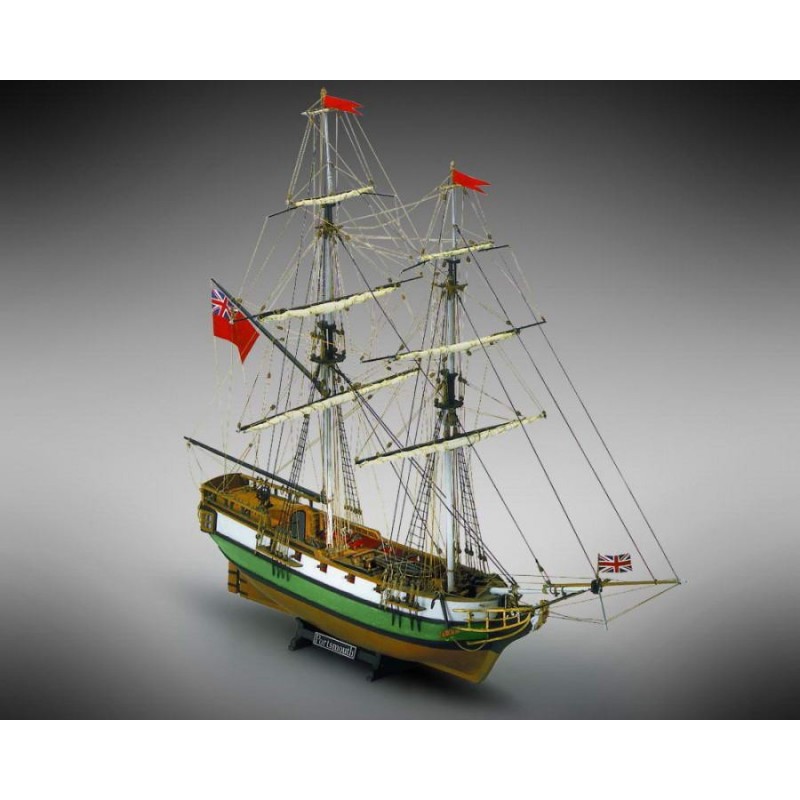 Drewniany model statku handlowego Portsmouth firmy Mamoli MV45
