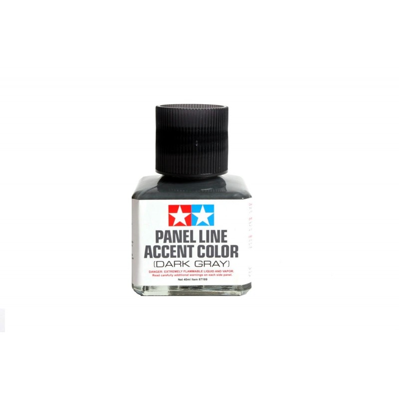 Panel Line Accent Color Dark Gray 40ml - Tamiya 87199