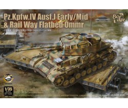 Model czołgu Pz.Kpfw IV Ausf. J z wagonem firmy  - Border Model BT025