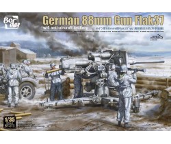 German 88mm Gun Flak 36 w/ 6 Crew Members - Border Model BT013