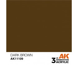 Farba akrylowa Dark Brown firmy AK Interactive 11109