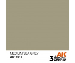 Farba akrylowa Medium Sea Grey firmy AK Interactive 11014