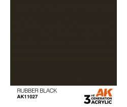 Farba akrylowa Rubber Black firmy AK Interactive 11027