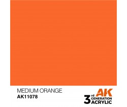 Farba akrylowa Medium Orange firmy AK Interactive 11078