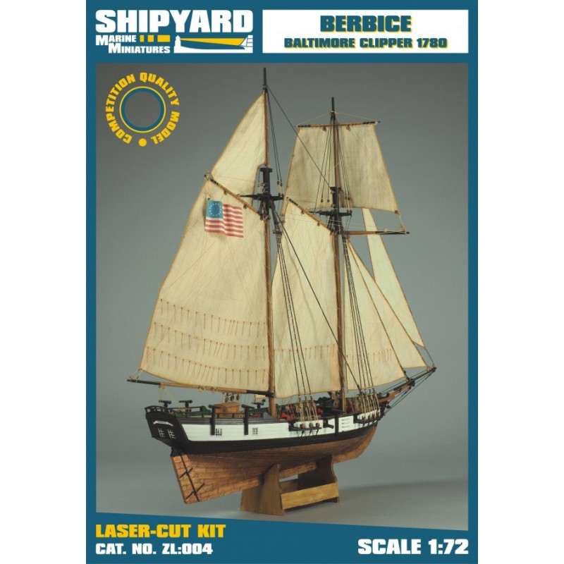 Berbice Baltimore clipper 1780 - Shipyard ZL004