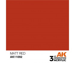 Farba akrylowa Matt Red firmy AK Interactive 11092