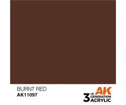 Farba akrylowa Burnt Red firmy AK Interactive 11097