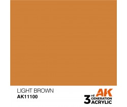 Farba akrylowa Light Brown firmy AK Interactive 11100