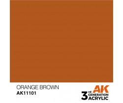 Farba akrylowa Orange Brown firmy AK Interactive 11101v