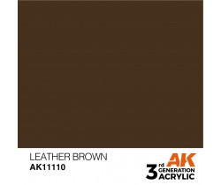 Farba akrylowa Leather Brown firmy AK Interactive 11110
