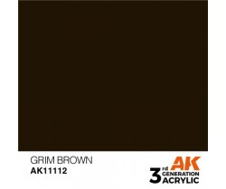 Farba akrylowa Grim Brown firmy AK Interactive 11112