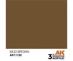 Farba akrylowa Mud Brown firmy AK Interactive 11120