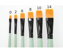 Flat paint brush 14