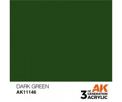 Farba akrylowa Dark Green firmy AK Interactive 11146